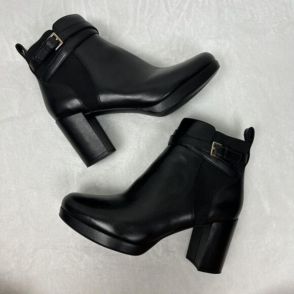 Vionic Boots Womens Size 10 Black Nella Ankle Block Heel Side Zip I7817L1001 - Picture 3 of 14